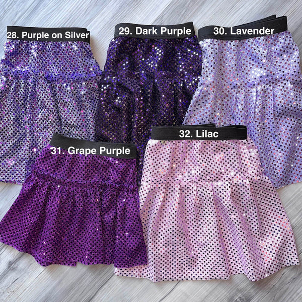 Athletic Sparkle Skirt - MANY COLORS to Choose From | Running Skirt - Rock City Skirts