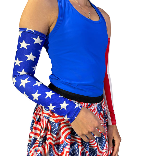 Stars and Stripes Arm Sleeves – Patriotic Compression Sleeves