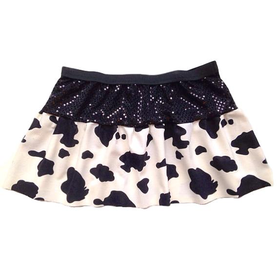 Cowgirl Skirt with Matching Trim (Optional Colors) - Rock City Skirts