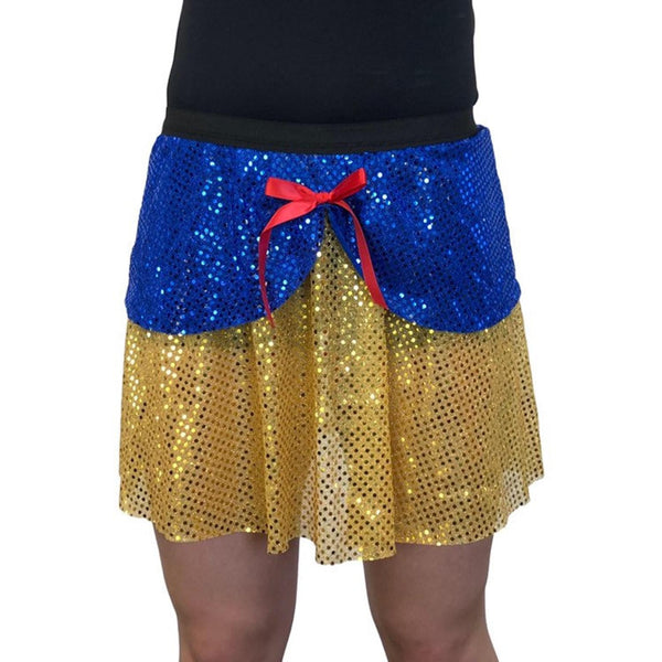 "Snow White" Inspired Costume (with Ruffle Sleeve Racer back) - Rock City Skirts