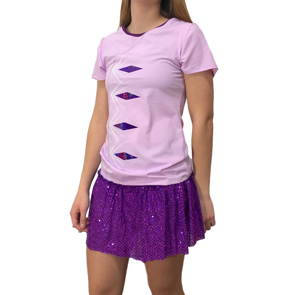 Snow Queen 2 purple  T-shirt athletic costume - Rock City Skirts