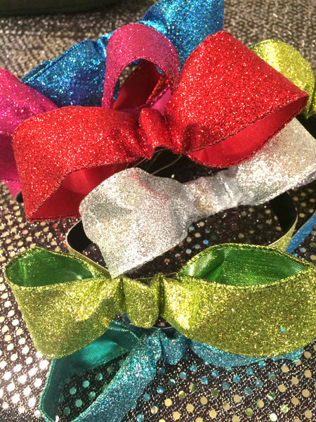 "Drizella" Turquoise Glitter Non-Slip Headband- Turquoise headband only- NO BOW - Rock City Skirts