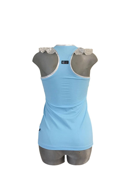 "Cinderella" Inspired Sparkle Ruffle Racerback Shirt - Rock City Skirts