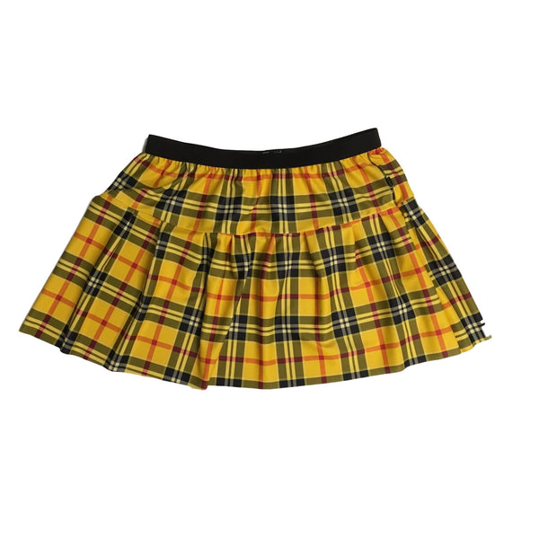 Plaid Yellow Running Skirt - Rock City Skirts