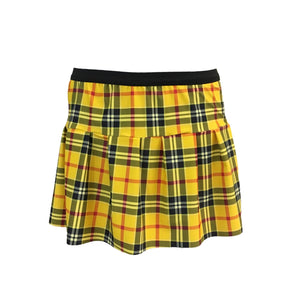 Plaid Yellow Running Skirt - Rock City Skirts