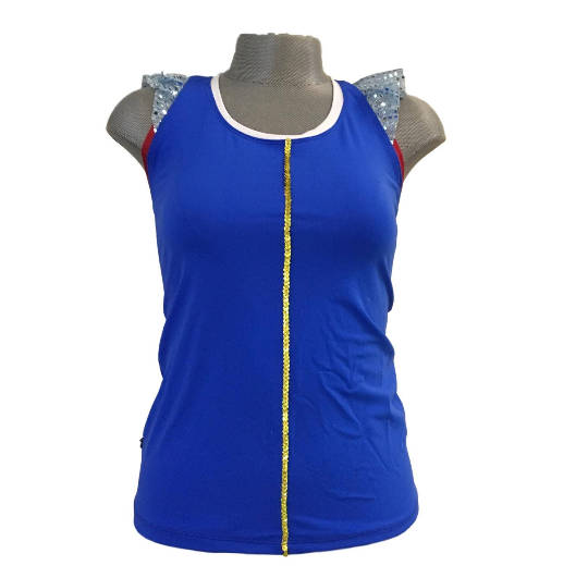 "Snow White" Inspired Costume (with Ruffle Sleeve Racer back) - Rock City Skirts