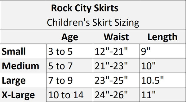 Children's "Wonder Woman" Inspired Skirt - Rock City Skirts