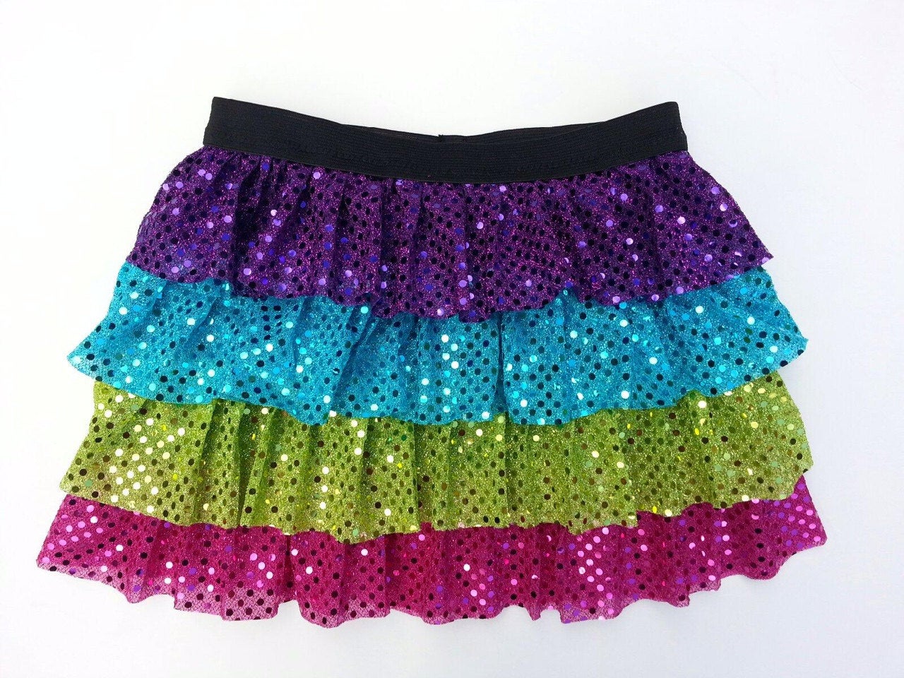 Children's Multi-Ruffled Sparkle Skirt - Rock City Skirts