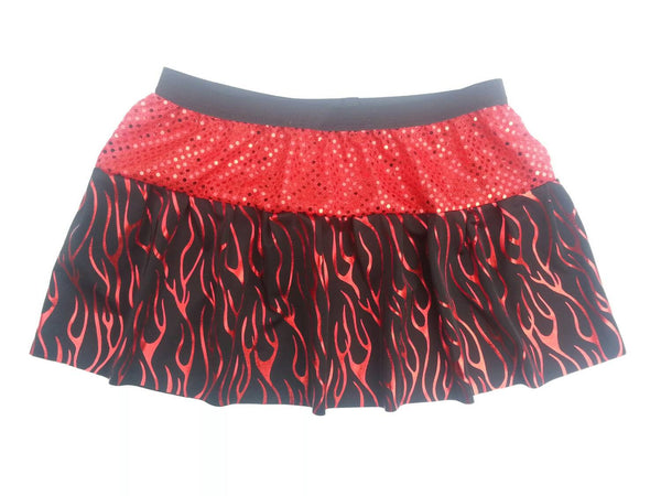 "Flaming Diva" Running Skirt - Rock City Skirts